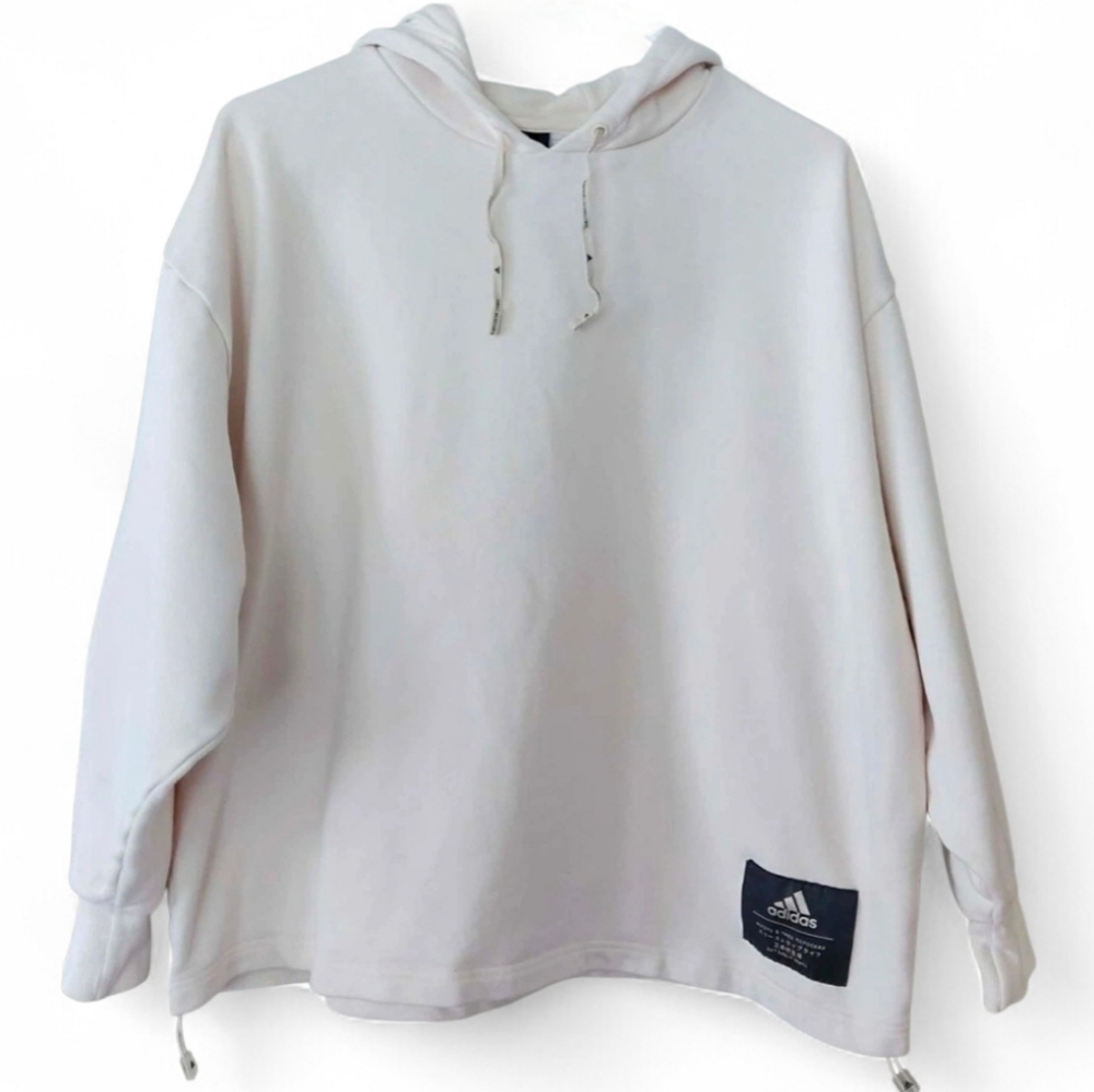 Adidas Oversized Cream Hoodie